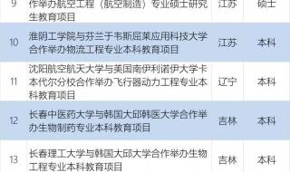 宁波中外合作大学哪个最好 中外合作办学名单